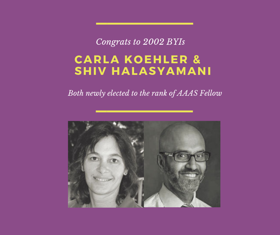 Two BYIs Each Elected to the Rank of AAAS Fellow